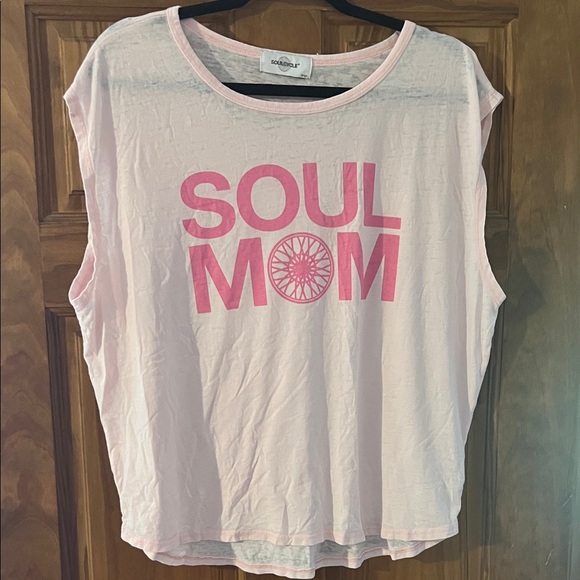SoulCycle Light Pink Muscle Tee - Picture 1 of 4